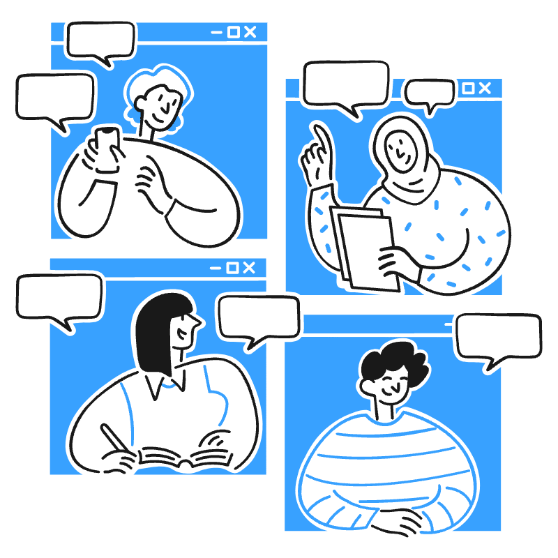 Virtual Meeting 2 Illustration from Brooklyn Set