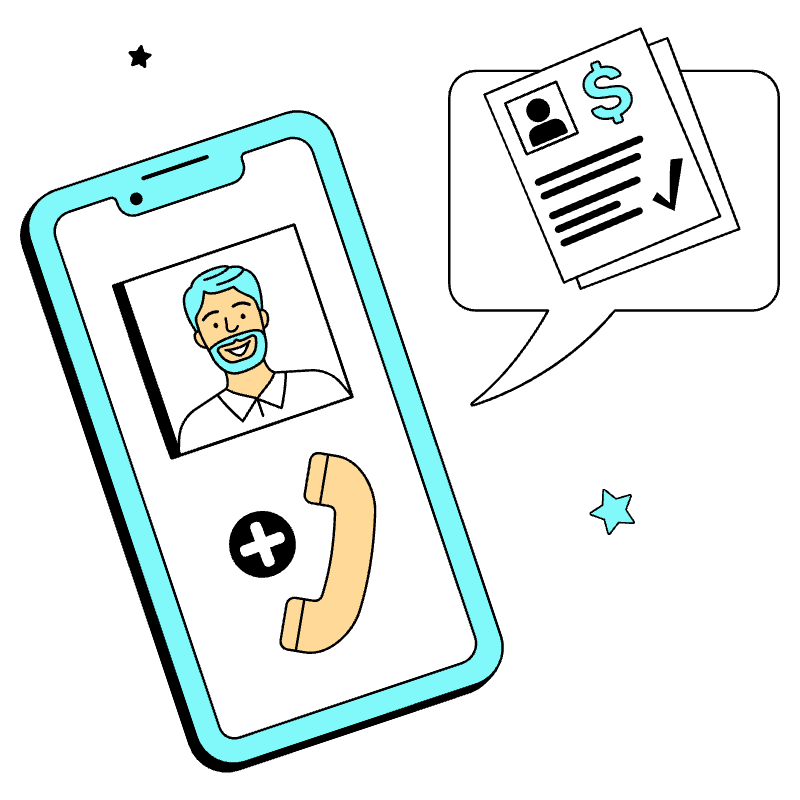 Work Call Illustration from London Set