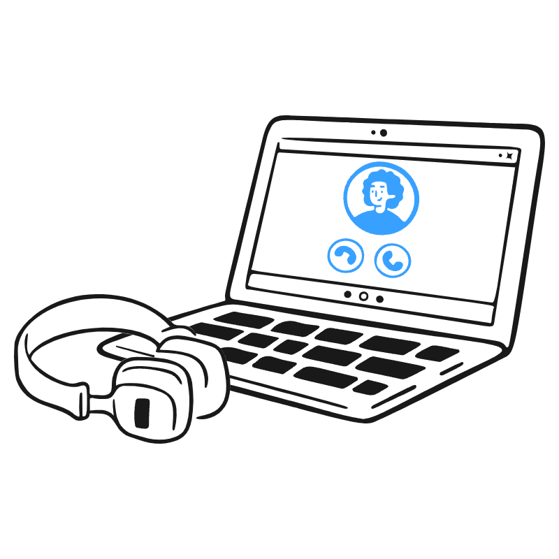 Work Calls Illustration from Brooklyn Set