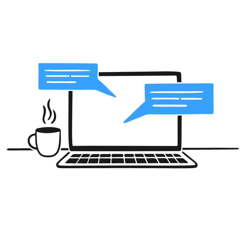 Work Messages Illustration from Brooklyn Set