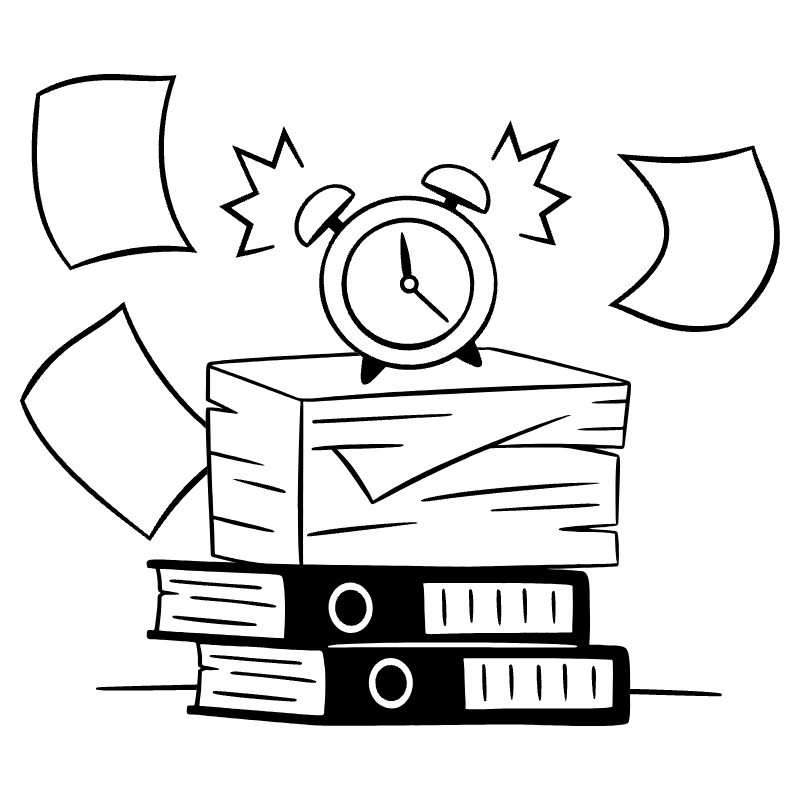 Work Pending For Review Illustration from Milano Set