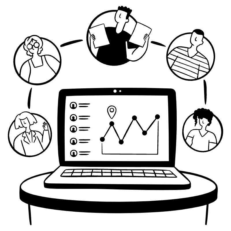 Working Together Illustration from Milano Set