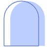 Abstract Arch Element from Geometric shapes Set