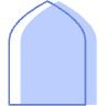 Abstract Arch Door Element from Geometric shapes Set