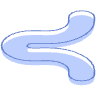 Abstract Worm Element from Geometric shapes Set