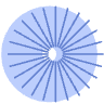 Circle Spin Element from Geometric shapes Set
