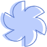 Flower Spin Nature Element from Geometric shapes Set