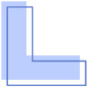 Square Corner Element from Geometric shapes Set