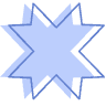 Star Ribbon Cross Element from Geometric shapes Set
