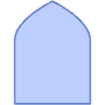 Abstract Arch Door Element from Geometric shapes Set