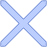 Abstract Cross Element from Geometric shapes Set