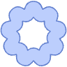 Abstract Donut Element from Geometric shapes Set