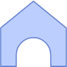 Abstract House Element from Geometric shapes Set