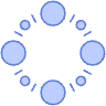 Abstract Loading Element from Geometric shapes Set