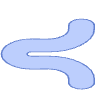 Abstract Worm Element from Geometric shapes Set