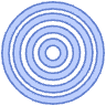 Circle Point Target Element from Geometric shapes Set