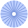 Circle Spin Element from Geometric shapes Set