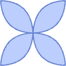 Flower 1 Nature Element from Geometric shapes Set