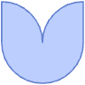 Flower Boom Tulip Nature Element from Geometric shapes Set
