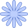 Flower Daisy Nature 2 Element from Geometric shapes Set