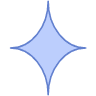 Star Sparkle Wink Element from Geometric shapes Set