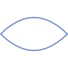 Abstract Eye Element from Geometric shapes Set