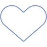 Heart Element from Geometric shapes Set