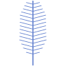 Leaves Pine Element from Geometric shapes Set
