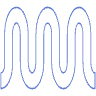 Line Curly Element from Geometric shapes Set