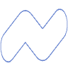 Line Worm Element from Geometric shapes Set