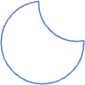 Moon Element from Geometric shapes Set