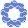 Abstract Donut Element from Geometric shapes Set
