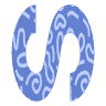 Abstract S Curly Element from Geometric shapes Set
