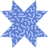 Star Ribbon Cross Element from Geometric shapes Set