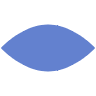 Abstract Eye Element from Geometric shapes Set