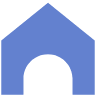 Abstract House Element from Geometric shapes Set