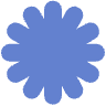 Circle Flower Element from Geometric shapes Set