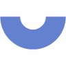 Circle Half Element from Geometric shapes Set