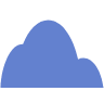 Cloud Half Element from Geometric shapes Set