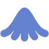 Flower Bell Nature Element from Geometric shapes Set