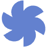 Flower Spin Nature Element from Geometric shapes Set