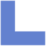 Square Corner Element from Geometric shapes Set