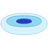 Elipse Double Line Shade Element from Volumetric Shapes Set