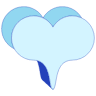 Heart Bubble Line Shade Element from Volumetric Shapes Set
