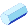 Hexagonal Prism Line Shade Element from Volumetric Shapes Set
