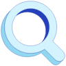 Magnify Glass Circle Line Shade Element from Volumetric Shapes Set