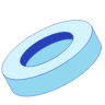 Oval Ring Oblique Line Shade Element from Volumetric Shapes Set