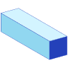Rectangle Cuboid Line Shade 4 Element from Volumetric Shapes Set