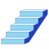 Stairs Line Shade 2 Element from Volumetric Shapes Set