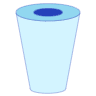 Vase Cylinder Line Shade Element from Volumetric Shapes Set